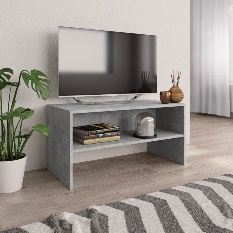 Mobile TV Grigio Cemento 80x40x40 cm in Truciolato