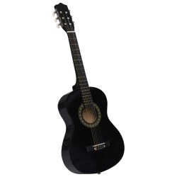 vidaXL Chitarra Classica Principianti e Bambini Custodia Nera 1/2 34"