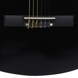 vidaXL Chitarra Classica per Principianti con Custodia Nera 4/4 39"