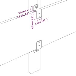    Testiera ad Orecchio Grigio Chiaro 93x23x78/88 cm in Tessuto