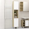   Armadio da Bagno Bianco e Rovere Sonoma 30x30x179 cm Truciolato