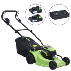 vidaXL Tagliaerba Cordless con Set Attrezzi da Giardino Elettrici