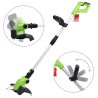 vidaXL Tagliaerba Cordless con Set Attrezzi da Giardino Elettrici