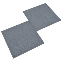   Piastrelle Anticaduta 12 pz in Gomma 50x50x3 cm Grigie