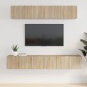   Set di Mobili Porta TV 5 pz Rovere Sonoma in Legno Ingegnerizzato