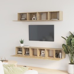   Set di Mobili Porta TV 5 pz Rovere Sonoma in Legno Ingegnerizzato