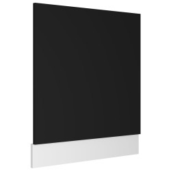 Pannello Lavastoviglie Nero 59,5x3x67 cm in Truciolato