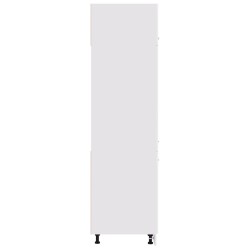   Armadio per Frigo Bianco Lucido 60x57x207 cm in Truciolato