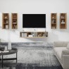   Set di Mobili Porta TV 6 pz Rovere Sonoma in Legno Ingegnerizzato