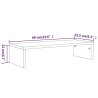 Supporto Monitor Rovere Marrone 60x23,5x12 cm Legno ingegnerizzato