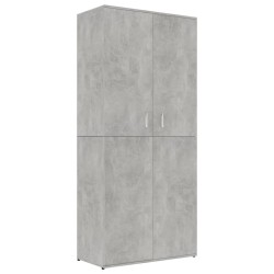   Scarpiera Grigio Cemento 80x39x178 cm in Truciolato