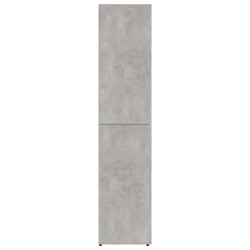   Scarpiera Grigio Cemento 80x39x178 cm in Truciolato