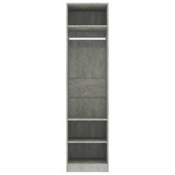   Armadio Grigio Cemento 50x50x200 cm in Truciolato