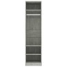   Armadio Grigio Cemento 50x50x200 cm in Truciolato