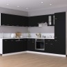   Armadio per Frigo Nero 60x57x207 cm in Legno Ingegnerizzato