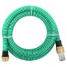 vidaXL Tubo di Aspirazione con Connettori in Ottone 20 m 25 mm Verde