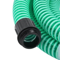 vidaXL Tubo di Aspirazione con Connettori in Ottone 20 m 25 mm Verde