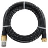 vidaXL Tubo di Aspirazione con Connettori in Ottone 3 m 25 mm Nero