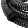 vidaXL Tubo di Aspirazione con Connettori in Ottone 3 m 25 mm Nero