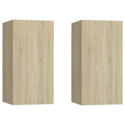   Set di Mobili Porta TV 4 pz Rovere Sonoma in Legno Ingegnerizzato