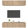   Mobili TV 4 pz Rovere Sonoma 80x30x30 cm in Legno Ingegnerizzato