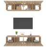   Mobili TV 4 pz Rovere Sonoma 80x30x30 cm in Legno Ingegnerizzato