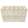   Tavoli da Giardino 2 pz 60x60x30cm in Legno di Abete Impregnato