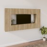   Set Mobili Porta TV 8pz Rovere Sonoma in Legno Ingegnerizzato