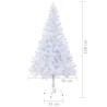 vidaXL Albero di Natale Artificiale con Supporto 150 cm 380 Rami