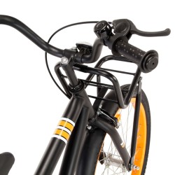   Bici per Bambini con Trasportino Frontale 18'' Nero e Arancione