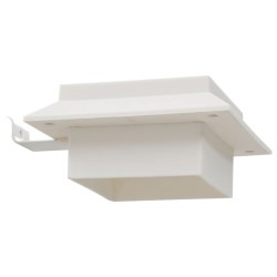 vidaXL Lampade Solari da Esterno 12 pz LED Quadrate 12 cm Bianche