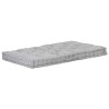   Cuscino per Pallet e Pavimento in Cotone 120x80x10 cm Grigio