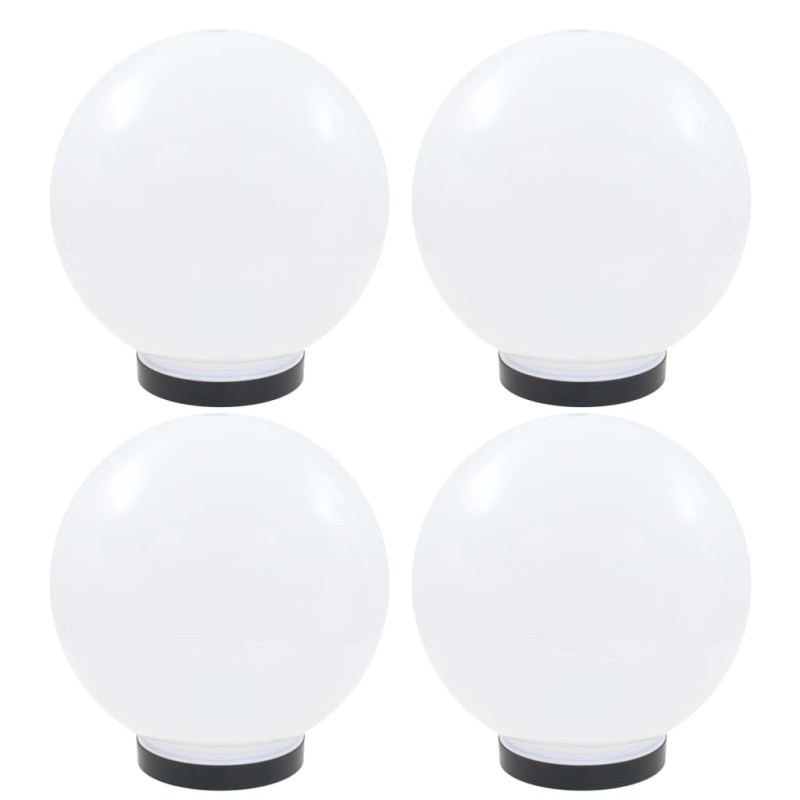 vidaXL Set Lampade a LED Sferiche 4 pz 25 cm in PMMA