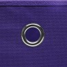 vidaXL Contenitori con Coperchi 10 pz 28x28x28 cm Viola