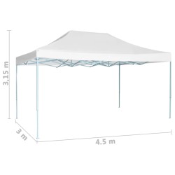   Tenda per Feste Pieghevole 3x4,5 m Bianca