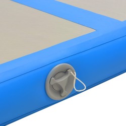   Tappetino Ginnastica Gonfiabile con Pompa 500x100x10 cm PVC Blu