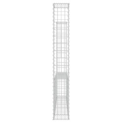   Gabbione a U con 2 Pali in Ferro 140x20x150 cm