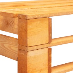   Panca da Giardino con Pallet in Legno Marrone Miele