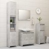 Set Mobili da Bagno Grigio Cemento in Truciolato