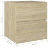 Mobile Sottolavabo Rovere Sonoma 41x38,5x45 cm in Truciolato