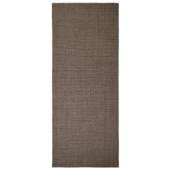 Tappeto in Sisal Naturale 100x250 cm Marrone