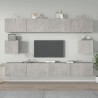   Set di Mobili Porta TV 6 pz Grigio Cemento in Legno Ingegnerizzato