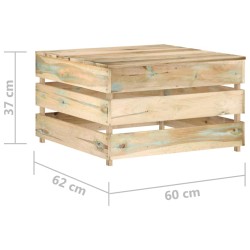   Tavolo da Giardino in Pallet in Legno di Pino Impregnato