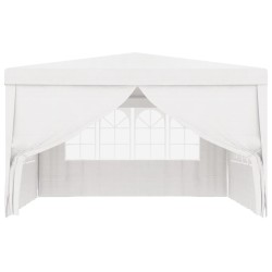 Gazebo Professionale con Pareti 4x4 m Bianco 90 g/m²