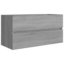 Mobile Sottolavabo Grigio Sonoma 90x38,5x45cm Legno ingegnerizzato