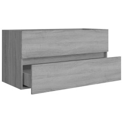 Mobile Sottolavabo Grigio Sonoma 90x38,5x45cm Legno ingegnerizzato