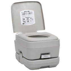 vidaXL Toilette Portatile da Campeggio con Tenda 10+10 L