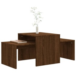   Set di Tavolini Rovere Marrone 100x48x40 cm Legno ingegnerizzato