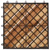 vidaXL Piastrelle Esterni 20 pz Marroni 30x30 cm Legno Massello Acacia