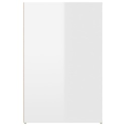   Scrivania Bianco Lucido 100x49x75 cm in Legno Ingegnerizzato